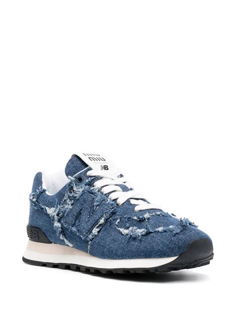 women's new balance 574 miu miu denim|new balance denim shoes stockx.